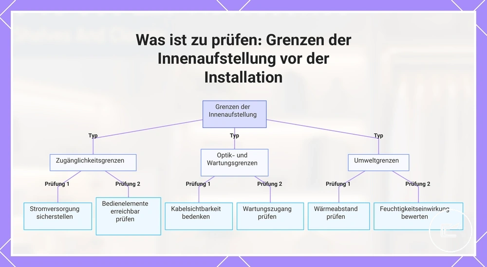 Was ist zu prüfen: Grenzen der Innenraumplatzierung vor der Installation