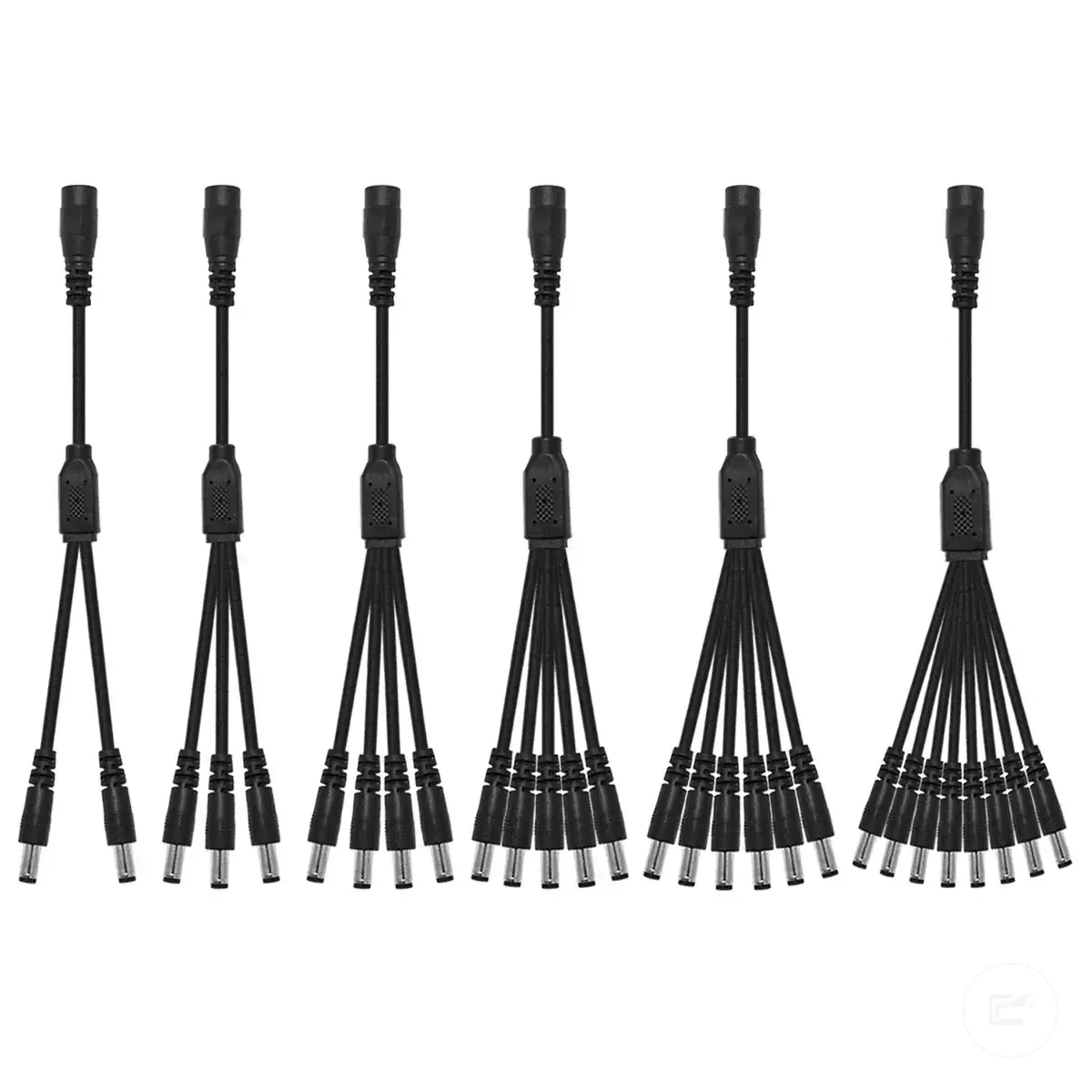 Cable divisor de corriente DC para conexiones de tiras de luz LED de 5 V y 12 V