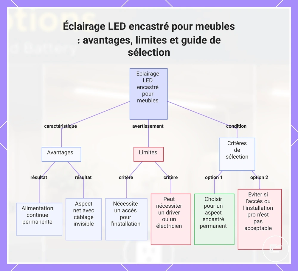Éclairage LED de placard câblé : avantages, limites et critères de sélection pour une installation fixe