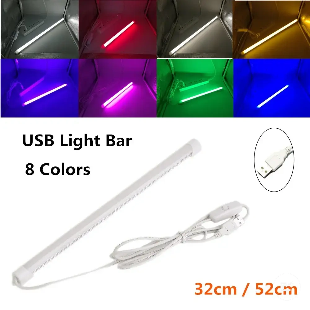 Dolap altı aydınlatma için USB 5V dimmerli alüminyum LED ışık barı